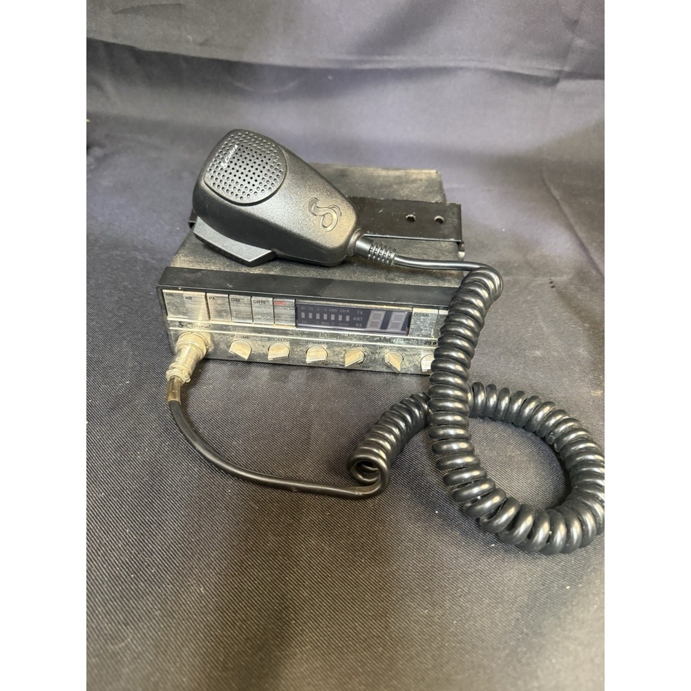 Cobra 29 Plus CB Radio with Microphone Vintage 40 Channel Mobile Radio Untested